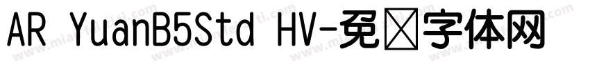 AR YuanB5Std HV字体转换